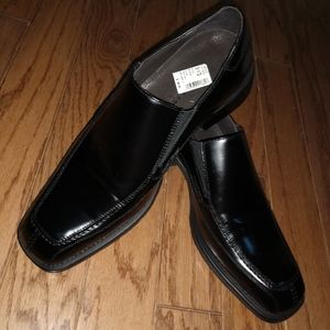 Mens Florsheim black dress slip-on 9.5 D